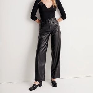 The Perfect Vintage Wide-Leg Pant: Faux Leather Edition